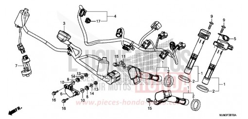 SUB HARNESS VFR800FE de 2014